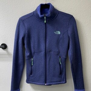 The North Face Navy Full-Zip Fleece Jacket
